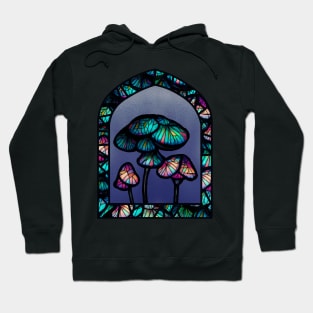 Stained Glass Mushrooms Hoodie